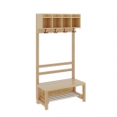 Kindergarten Garderobe mit offener Ablage, B/T 80x39 cm