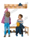 Kindergarten Garderobe mit offener Ablage, B/T 80x39 cm