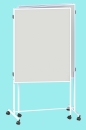 Moderationswand Trio Stoff - Whiteboard, fahrbar