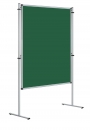 Präsentations-Tafel 120x100 Grün für Kreide, mit Stativen