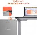 Arbeitstisch elektromotorisch höhenverstellbar 120x65-125x80 cm