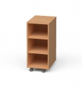 Materialregal fahrbar BxHxT 36,1x82,3x50 cm mit 3 Fächern