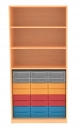 Materialregal mit 24 flachen Schubladen, BxHxT 92x190x50 cm