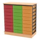 Light Container auf Sockel BxHxT 89x92x40 cm, 24 Schübe