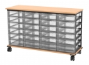 Light Container fahbar, BxHxT 119x74,5x40 cm, 24 Schübe