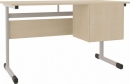 Lehrertisch 130x65 cm Serie TL mit PU Kante