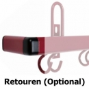 Wandgarderobe Hakenleiste Stahl 51 cm mit Dreifachhaken