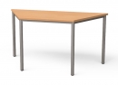 Trapeztisch 140x70 cm mit Rundrohrfüßen Ø 30 mm