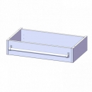 Leiterzarge für Korpus B/T 70x40 cm, zur Aufnahme einer Leiter
