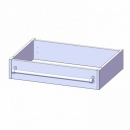 Leiterzarge für Korpus B/T 70x50 cm, zur Aufnahme einer Leiter