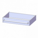 Leiterzarge für Korpus B/T 80x50 cm, zur Aufnahme einer Leiter