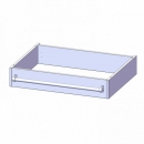 Leiterzarge für Korpus B/T 80x60 cm, zur Aufnahme einer Leiter