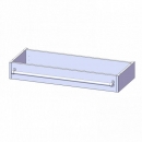 Leiterzarge für Korpus B/T 100x40 cm, zur Aufnahme einer Leiter
