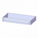 Leiterzarge für Korpus B/T 100x50 cm, zur Aufnahme einer Leiter