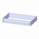 Leiterzarge für Korpus B/T 100x60 cm, zur Aufnahme einer Leiter