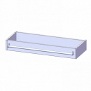 Leiterzarge für Korpus B/T 104,5x40 cm, zur Aufnahme einer Leiter