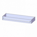 Leiterzarge für Korpus B/T 120x40 cm, zur Aufnahme einer Leiter