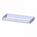 Leiterzarge für Korpus B/T 140,6x60 cm, zur Aufnahme einer Leiter