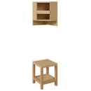 Garderoben-Innenecke, f&uuml;r doppelte Ablage