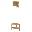 Garderoben-Au&szlig;enecke, f&uuml;r einfache Ablage