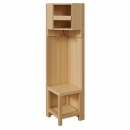 Garderoben-Innenecke, f&uuml;r doppelte Ablage