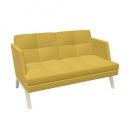 2er Sofa Ona mit Holzgestell & Seitenschale