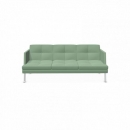 3er Sofa Ona mit Metallgestell und niedriger Lehne