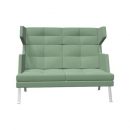 hohes 2er Sofa Ona mit Metallgestell und Seitenschale