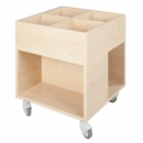 cuBe Bücherkiste fahrbar