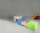 cuBe Bücherinsel L, 4-teilig