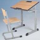 Einertisch 70x55 cm mit Ablagekorb, Tischplatte mit PU-Kante