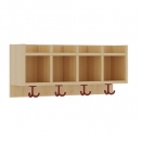 Garderobenablage mit 4 Fächern, B/H/T: 80x34,5x20 cm
