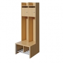 Spindgarderobe, kleine Tür