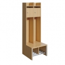 Spindgarderobe, kleine Tür