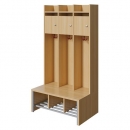 Spindgarderobe, kleine Tür