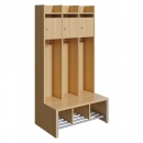 Spindgarderobe, kleine Tür
