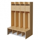Spindgarderobe, kleine Tür
