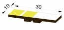 Kippmagnet - Magnetsymbolsatz für 1 Lehrperson, 33-gelb (CMP-M 30-33)
