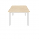 Quadrattisch höhenverstellbar 70x58-72x70 cm, Rundrohrfuß 60 mm
