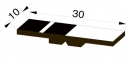 Kippmagnet - Magnetsymbolsatz für 1 Lehrperson, 35-schwarz (CMP-M 30-35)