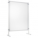 Moderationswand, Coronaschutzwand mit doppelseitigier Klettenstoffoberfl&auml;che Serie NSTT F