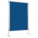 Moderationswand, Coronaschutzwand mit doppelseitigier Klettenstoffoberfl&auml;che Serie NSTT F