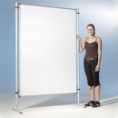 Moderationswand, doppelseitiges Whiteboard, Stahltafel emailliert. Serie NSTT EW