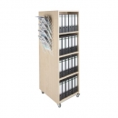 Bücherturm mit offenen Fächern