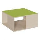 Quadratisches Podest mit Linoleum-Deckplatte