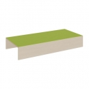 Rechteck-Podest 2seitig offen, Linoleum-Deckplatte