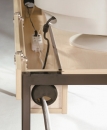 EDV-Tisch 120 x 90cm, Kabelkanal mit Klappdeckel (EDV120-9)