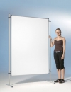 Ausstellungswand Stahlemaille weiss 170 x 120 cm