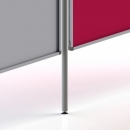 Funktionswand verkettbare Stellwand Whiteboard 150x120 cm