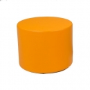 Großer Kinderhocker rund mit Kunstlederbezug B1, Sitzhöhe 35 cm